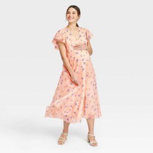 The Nines By Hatch Floral Maternity Maxi Dress